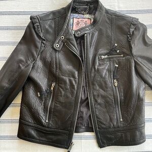 Juicy Couture leather biker jacket